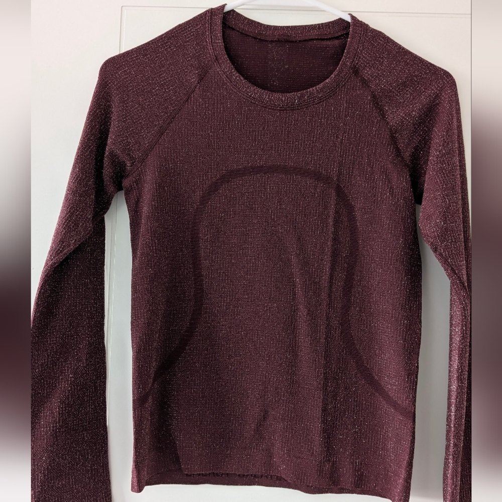 Swiftly Tech Long-Sleeve Shirt 2.0 Waist Length *Sparkle, Size 4 - Picture 3 of 7